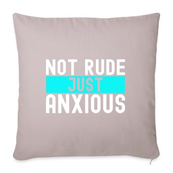 Trouble anxieux Trouble anxieux - Housse de coussin décorative 45 x 45 cm - taupe clair - Devant