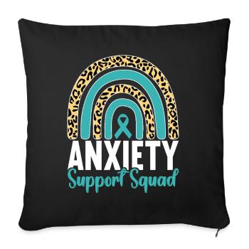 Trouble anxieux Trouble anxieux - Housse de coussin décorative 45 x 45 cm - noir - Devant