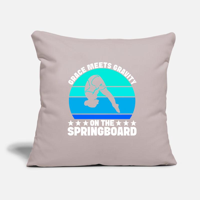 Diving diving board Sofa pillowcase 17,3'' x 17,3'' (45 x 45 cm)