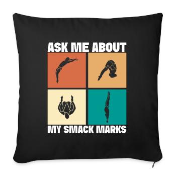 Plongeoir - Housse de coussin décorative 45 x 45 cm - noir - Devant