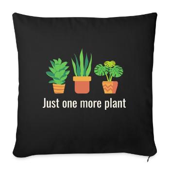 Encore une plante - Housse de coussin décorative 45 x 45 cm - noir - Devant