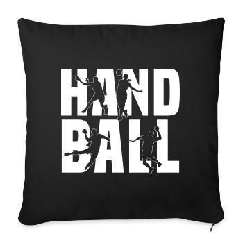 Handball Player Dabbing HandballEr Sport Gift - Sofa pillowcase 17,3'' x 17,3'' (45 x 45 cm) - black - Front