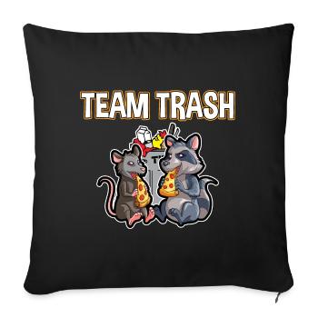 Possum design for opossum lovers and possum - Sofa pillowcase 17,3'' x 17,3'' (45 x 45 cm) - black - Front