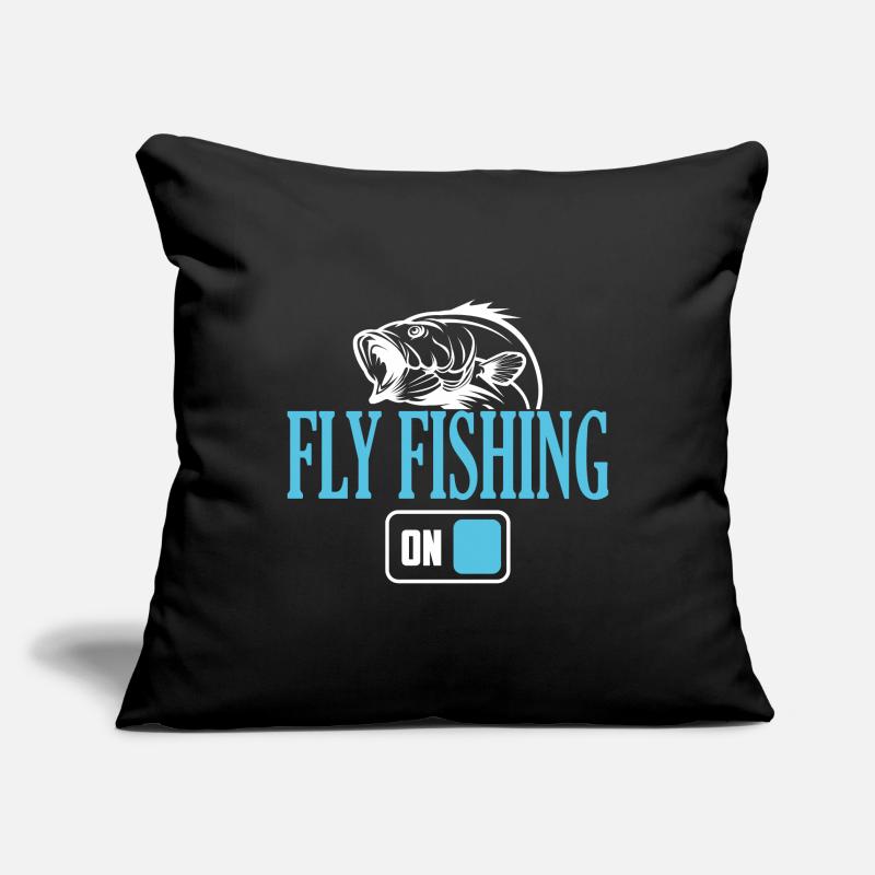Fischer-Fliegenfischen-Modus Ein Sofakissenbezug 45 x 45 cm