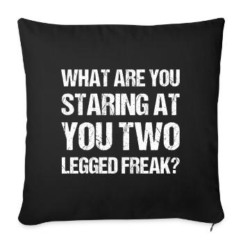 Handicap Amputee Amputation Prosthetic Leg - Sofa pillowcase 17,3'' x 17,3'' (45 x 45 cm) - black - Front