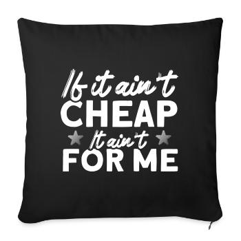 Coupon Shopper Discount Couponer Discount Sale - Sofa pillowcase 17,3'' x 17,3'' (45 x 45 cm) - black - Front