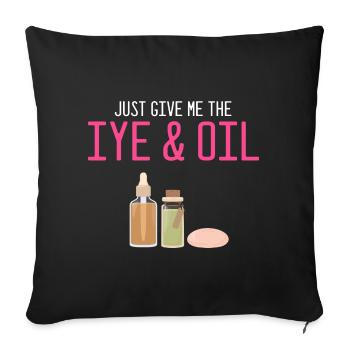 Soap Making Design for Soap Maker Designs - Sofa pillowcase 17,3'' x 17,3'' (45 x 45 cm) - black - Front