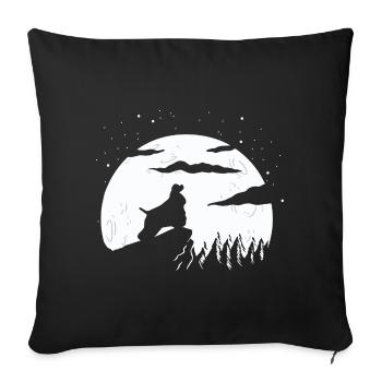 American Cocker Spaniel - Sofakissenbezug 45 x 45 cm - Schwarz - Vorne