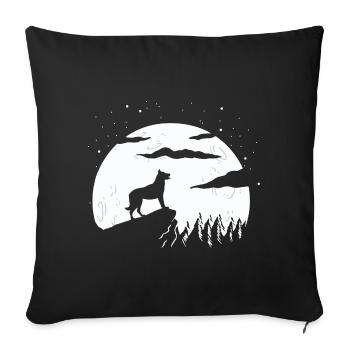 Beauceron Dog - Sofa pillowcase 17,3'' x 17,3'' (45 x 45 cm) - black - Front
