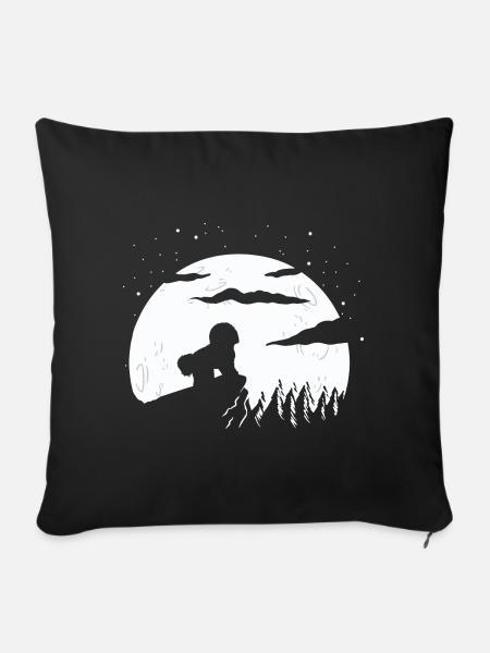 Bichon Frise - Sofakissenbezug 45 x 45 cm - Schwarz