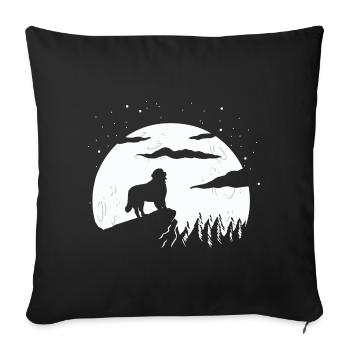Berner Sennenhund - Sofakissenbezug 45 x 45 cm - Schwarz - Vorne