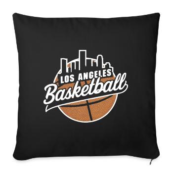 Joueurs de basket-ball de Los Angeles United States - Housse de coussin décorative 45 x 45 cm - noir - Devant