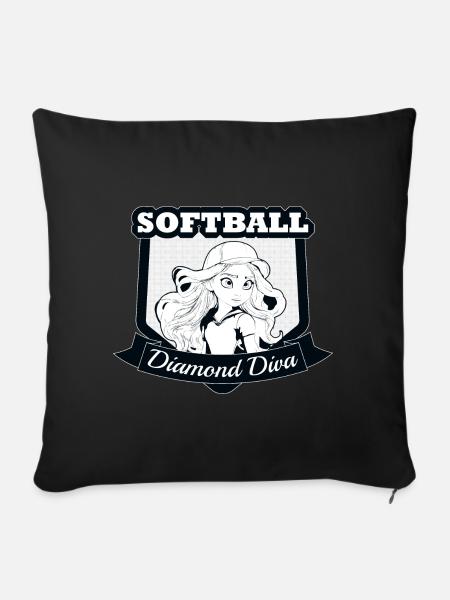 Diamond Diva - Sofa pillowcase 17,3'' x 17,3'' (45 x 45 cm) - black