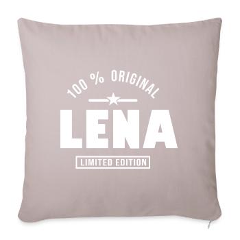 Lena lena - Sofa pillowcase 17,3'' x 17,3'' (45 x 45 cm) - light taupe - Front