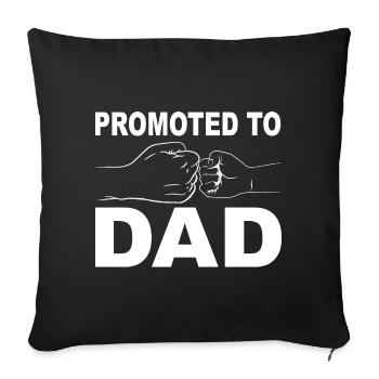 Tenue de papa rétro pour la fête des pères - Housse de coussin décorative 45 x 45 cm - noir - Devant