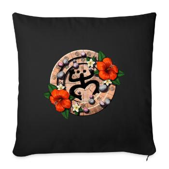 Puerto Rico Coqui Taino Boricua Frog - Sofa pillowcase 17,3'' x 17,3'' (45 x 45 cm) - black - Front