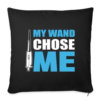 My Wand Chose Me General Internist - Sofakissenbezug 45 x 45 cm - Schwarz - Vorne