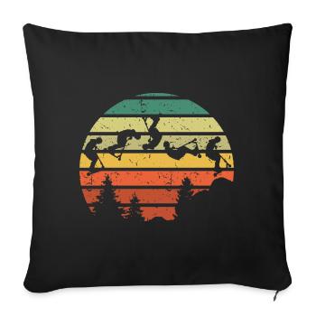 Vintage Stunt Scooter Pedal Scooter Boys Gift - Sofa pillowcase 17,3'' x 17,3'' (45 x 45 cm) - black - Front