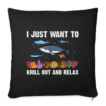 Sea Nature Marine Biologist Sea Marine Biology Ocean - Sofa pillowcase 17,3'' x 17,3'' (45 x 45 cm) - black - Front