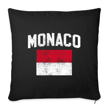 Monaco - Housse de coussin décorative 45 x 45 cm - noir - Devant
