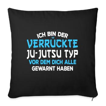 Ju Jutsu Training Ju-Jutsu Kampfsport Jiu Jitsu - Sofakissenbezug 45 x 45 cm - Schwarz - Vorne