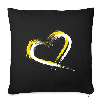 Vatican City - Sofa pillowcase 17,3'' x 17,3'' (45 x 45 cm) - black - Front