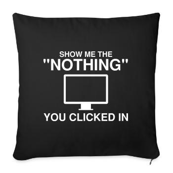 Conception de cybersécurité pour la sécurité informatique et les pirates informatiques - Housse de coussin décorative 45 x 45 cm - noir - Devant