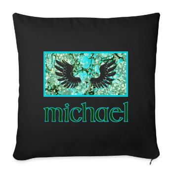 michael e 248 - Sofakissenbezug 45 x 45 cm - Schwarz - Vorne