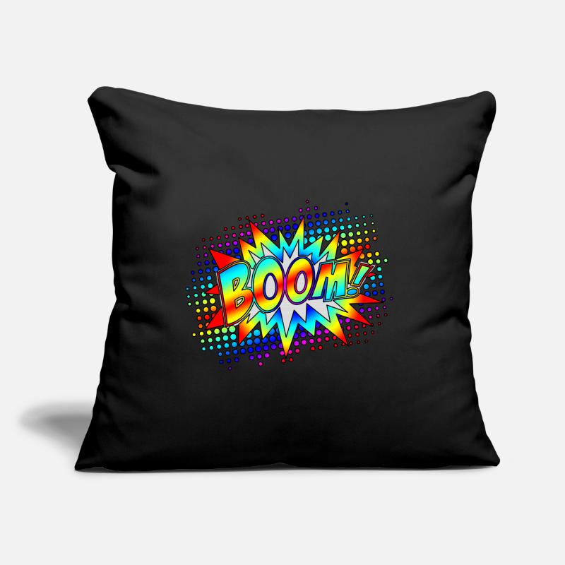 Comic Boom Explosion Speech Bubble Superhero Retro Sofa pillowcase 17,3'' x 17,3'' (45 x 45 cm)
