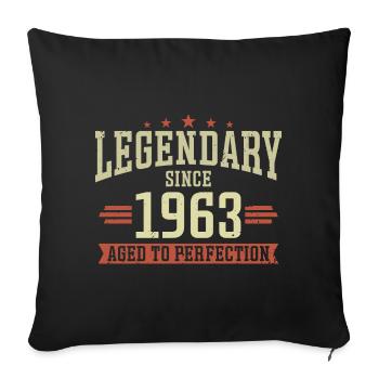 Legendär seit 1963 - Sofakissenbezug 45 x 45 cm - Schwarz - Vorne