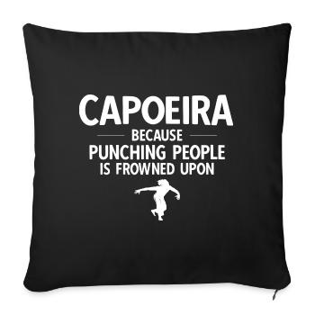 Capoeira - Sofakissenbezug 45 x 45 cm - Schwarz - Vorne