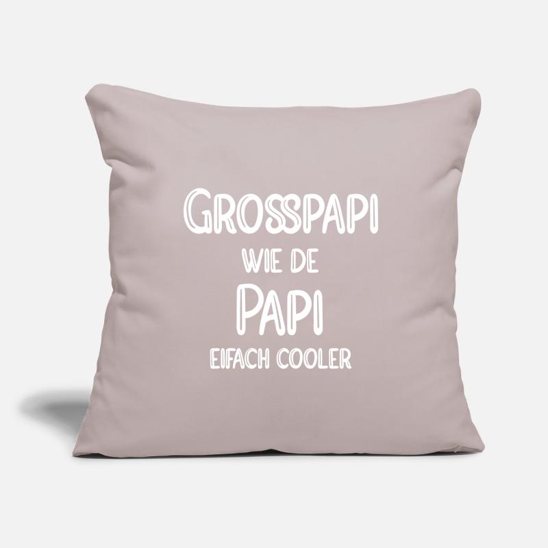 Grosspapi wie de Papi eifach cooler Sofakissenbezug 45 x 45 cm