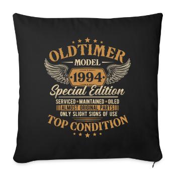 Oldtimer 1994 Jahrgang geboren Geburtstag Geschenk - Sofakissenbezug 45 x 45 cm - Schwarz - Vorne