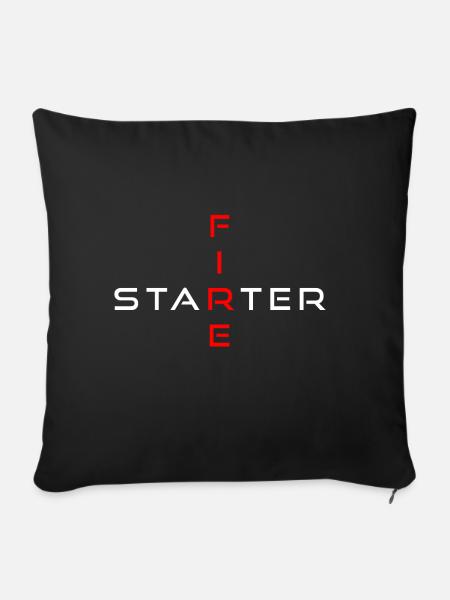 Fire Starter - Sofakissenbezug 45 x 45 cm - Schwarz