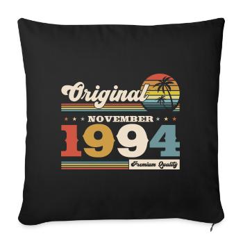 30e anniversaire Original Novembre 1994 Volume 94 - Housse de coussin décorative 45 x 45 cm - noir - Devant