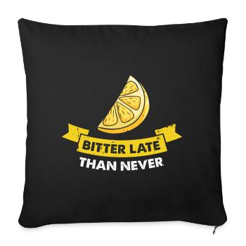 Lemon Design Lemonades Stand Boss Lemon Sale - Sofa pillowcase 17,3'' x 17,3'' (45 x 45 cm) - black - Front