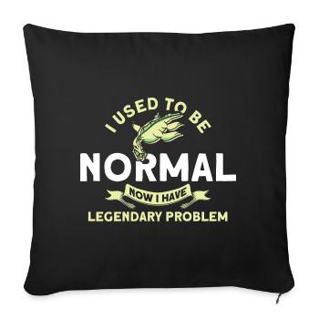 Cryptozoologie Kryptoide Monster Nerd Cadeau - Housse de coussin décorative 45 x 45 cm - noir - Devant