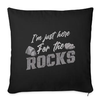 Geology Student Geologist Geology Student - Sofa pillowcase 17,3'' x 17,3'' (45 x 45 cm) - black - Front