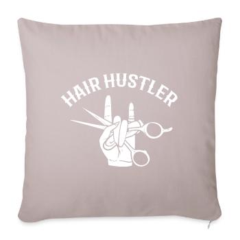 Hair Hustler Kosmetiker - Sofakissenbezug 45 x 45 cm - helles Taupe - Vorne