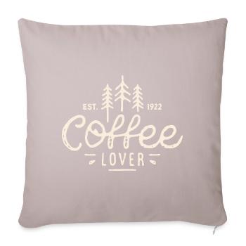Amateur de café retro vintage aesthetic - Housse de coussin décorative 45 x 45 cm - taupe clair - Devant