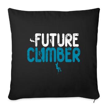 Future Rock Climber Climbing Baby Boys Kids - Sofa pillowcase 17,3'' x 17,3'' (45 x 45 cm) - black - Front
