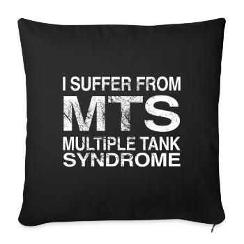Aquarium - Sofa pillowcase 17,3'' x 17,3'' (45 x 45 cm) - black - Front