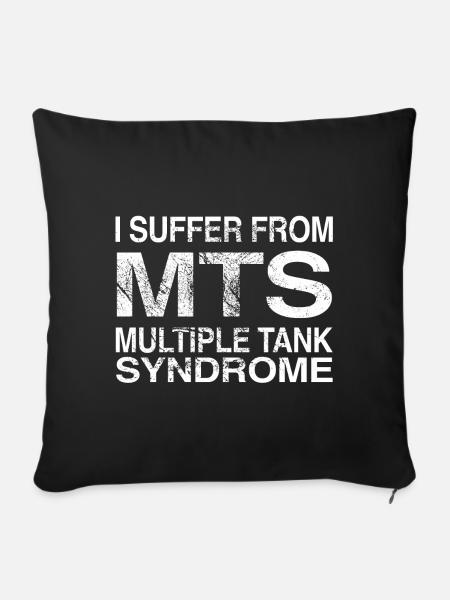 Aquarium - Sofakissenbezug 45 x 45 cm - Schwarz