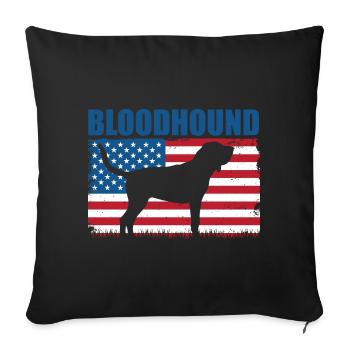 Chien Limier - Housse de coussin décorative 45 x 45 cm - noir - Devant