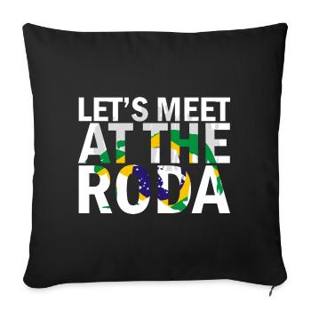 Capoeira Athletic pour la danse afro-brésilienne - Housse de coussin décorative 45 x 45 cm - noir - Devant