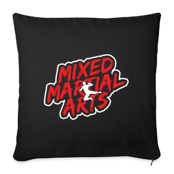 Mixed Martial Arts MMA - Sofakissenbezug 45 x 45 cm - Schwarz - Vorne
