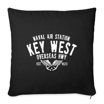 Marineflugplatz Key West Florida - Sofakissenbezug 45 x 45 cm - Schwarz - Vorne