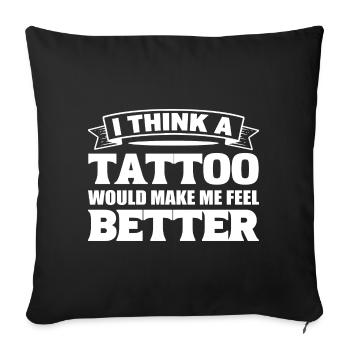 Tattoo Liebhaber Tattoo-Künstler - Sofakissenbezug 45 x 45 cm - Schwarz - Vorne