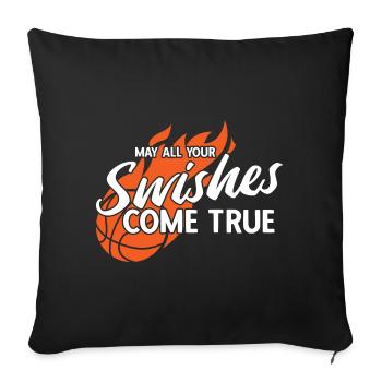 Basketball - Sofakissenbezug 45 x 45 cm - Schwarz - Vorne