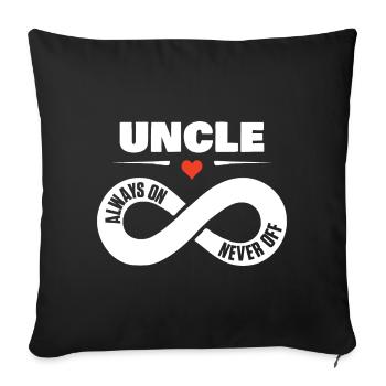Oncle Toujours On Never Off Onkel Chemise - Housse de coussin décorative 45 x 45 cm - noir - Devant